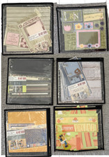 Lot of 6 StoryTellers Club 2005-2006 Scrapbook Page Layout Kits w/ Storage Pages