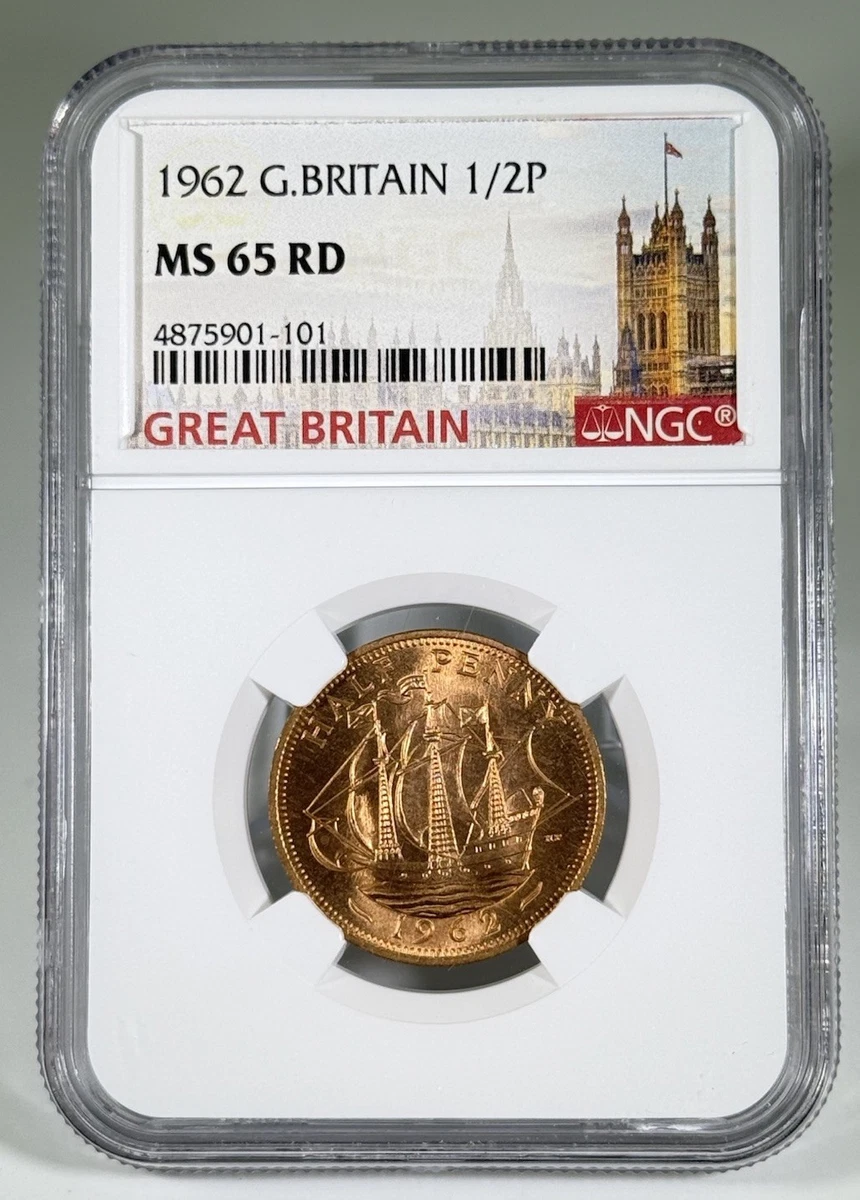 イギリス 1962年 エリザベス2世 ハーフペニー 銅貨 MS64RB 131 167955199.jpg?cmsp_timestamp=
