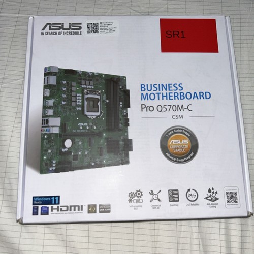Asus Pro Q570M-C/CSM LGA 1200 DDR4 USB 3.2 HDMI MicroATX Business Motherboard