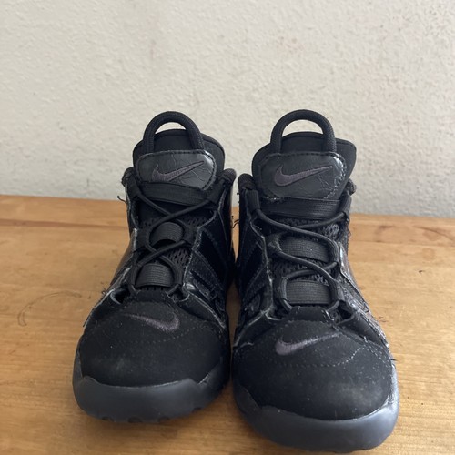 Nike Air Uptempo Black University Boys Toddler Sneakers FB1345-001 Sz 10C - Picture 6 of 8