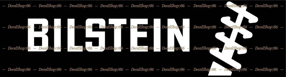 BILSTEIN - Auto Shock Absorbers -Auto Sports- Vinyl Die-Cut Peel N' Stick Decal