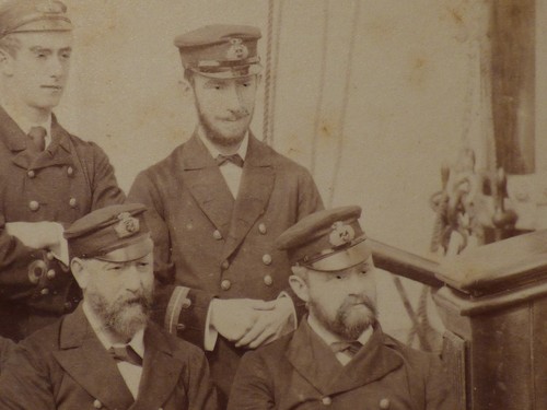 Antique Victorian Cabinet Photo – Royal Navy Officers Australia Brisbane - Picture 3 of 8