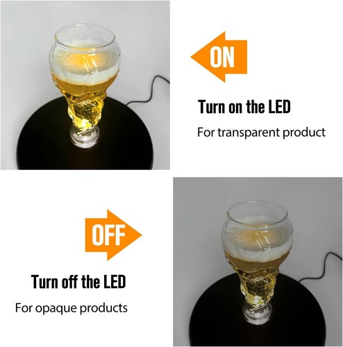 10inch Rotating Display Stand with LED - Perfect for Jewelry & Photography Shows - Picture 4 of 8