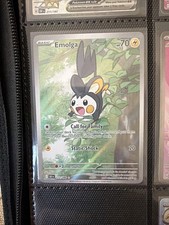 Pokémon TCG Emolga 112/086 Black Bolt Illustration Rare Near Mint