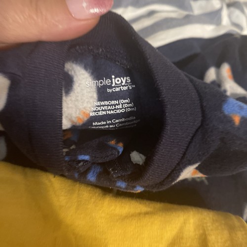 Carter's Just One You Newborn Baby Boy Jumpsuit & Gerber Onesies Lot Of 8 - Picture 11 of 13