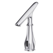 Touchless Bathroom Faucet, Automatic Motion Sensor Chrome Faucet for Bathroom...