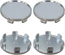 4PCS Wheel Center Cap, Snap-in Plastic Rim Center Hub Caps Cover Color: Silver