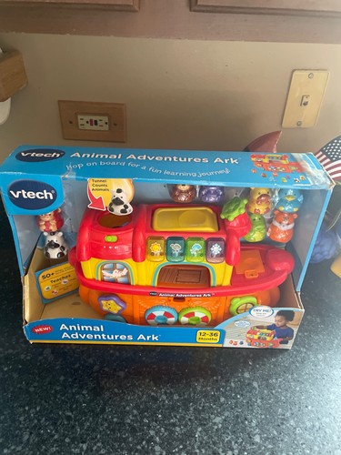 Rare VTech Animal Adventures Ark Learning Toy Figures Lights Sound MIB New 2017 - Picture 1 of 10