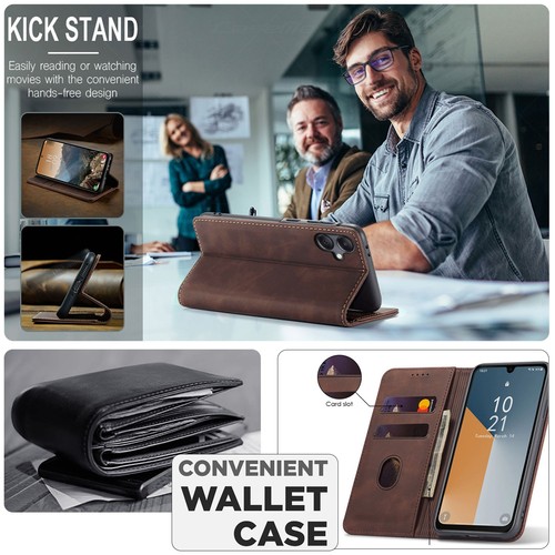 Für Samsung Galaxy A06 4G / 5G Hülle Flip Leder Ständer Cover / Displayschutz - Bild 27 von 33