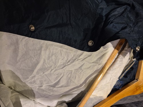 Vintage Fbi Coach Jacket Harvard Square XXL Blue Federal Bureau Of Investigation - Picture 13 of 14