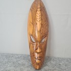 Hand Carved Wooden Tribal Mask Crocodile African Wall Decor 3-D