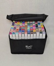 120 Colors Alcohol Markers, Dual Tip Permanent Art Markers with Black Suitcas...