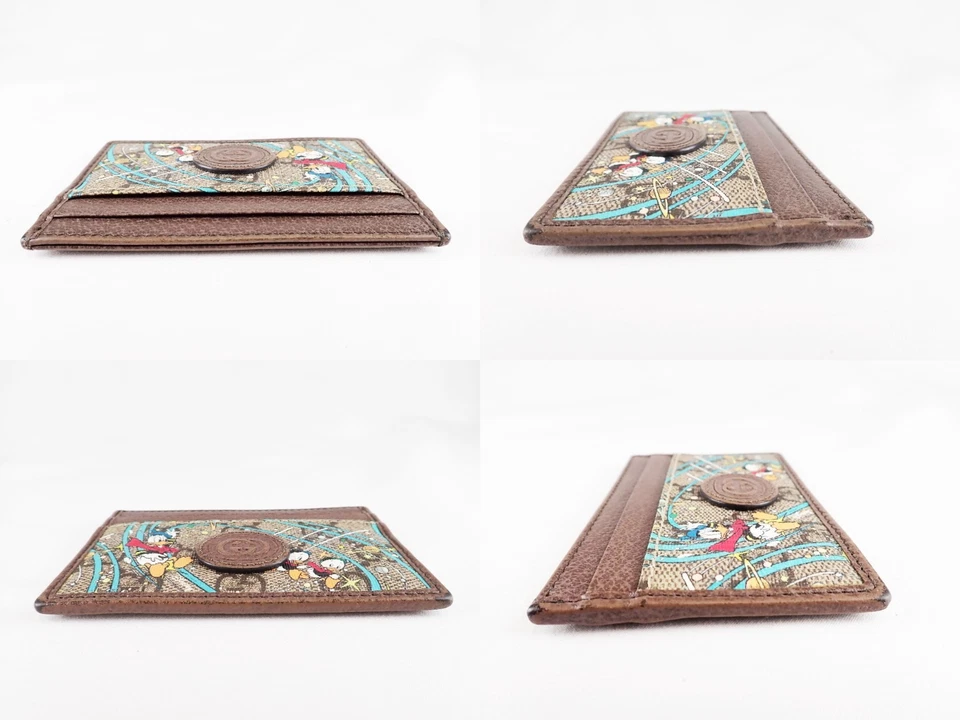 Porta-cartões GUCCI Disney Supreme GG lona Pato Donald - Imagem 4 de 4