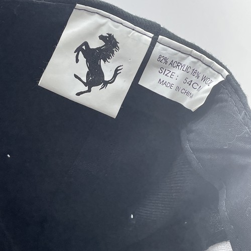 Ferrari Official Licensed 1996 Italy Nice Man Sports Black Snap Back Hat Rare - Bild 5 von 8