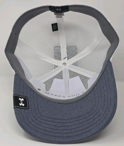 Cappello da golf Under Armour Greens At Beaumont aderente elasticizzato grigio berretto L XL PGA nuovo con etichette - Foto 10 di 13