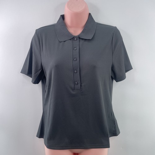 V by Very Ribbed Collar Polo T-Shirt Top Job Lot x 16 Size 10, 12, 14, 16, Grey - Picture 2 of 17