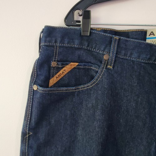 Ariat Men's M2 Pro B 15 Rinse Relaxed Boot Cut Jeans Sz 42X30 Western Cowboy - Picture 4 of 19