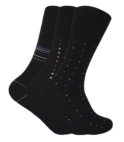 3 Mens Pairs Non Binding Top Anti Sweat Bamboo Socks - Picture 4 of 14