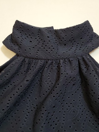 Vestido Halter Michael Kors Cinturón Con Volantes Forrado Talla XXS Azul Marino - Imagen 4 de 13