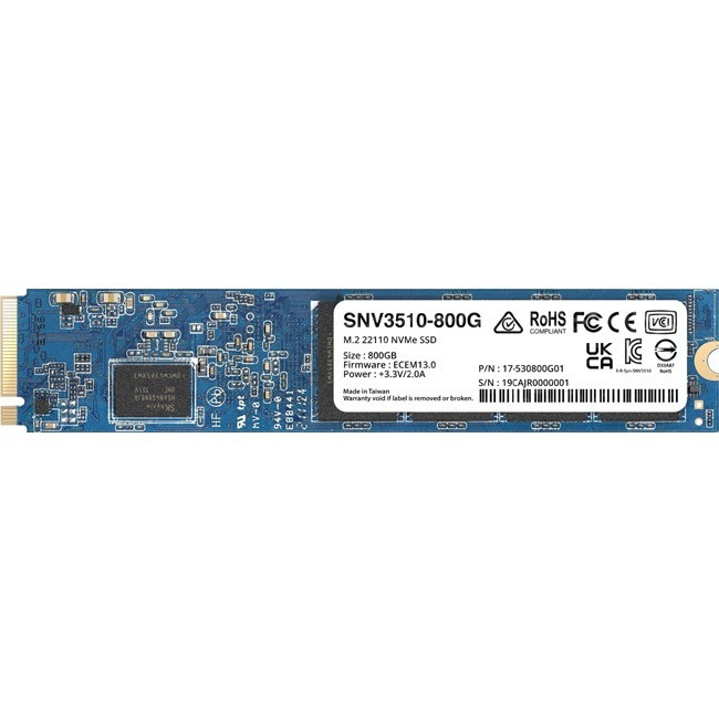 Synology SNV3000 800 ГБ M.2 22110 NVMe PCIe Внутренний твердотельный накопитель SNV3510800G