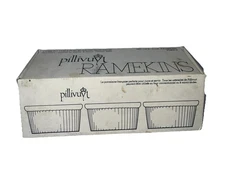 Pillvuyt White Porcelain Ramekins Ramekin France 5/6 Stamped France On Bottom