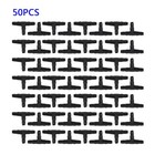 Irrigation Connector 50pcs Plastic System Sprinkler Barb Drip Tee Hose Coupling