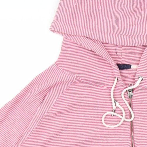 Gap Women's Pink Striped Full Zip Hoodie, XL - Picture 7 of 12