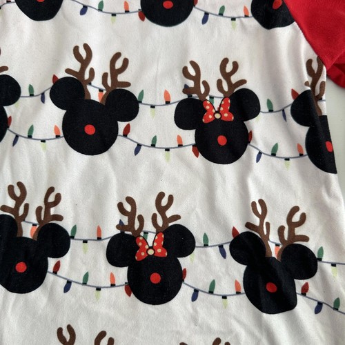 Toddler Girls Mickey Minnie Mouse Inspired Holiday Christmas Ruffle T-Shirt 5/5T - Picture 2 of 5