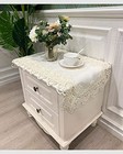 Bedside Tablecloth Lace Doilies for Side Table Cloth Runner Tabletop Dust 