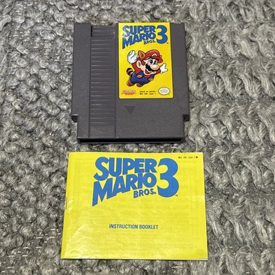 Super Mario Bros. 3 (Nintendo NES, 1990); Tested, Works, Cartridge & Manual