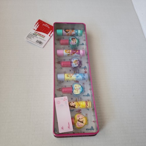 girls Gift Tin Lip Smacker Disney Princess 4Lip Balm 4Nail Polish set - Picture 9 of 9