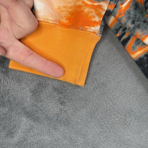 Nike ACG Sweatshirt Men Medium Fleece Crewneck Warm AOP Orange Pullover Abstract - Picture 11 of 16