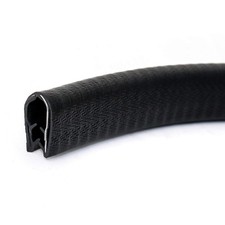 QWORK Black Edge Trim Large,1/4" Fits 10 Feet Length 10 Feet,