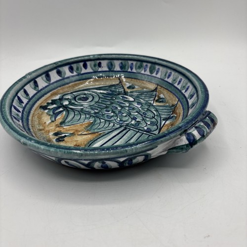 Porches Portugal Round Serving Dish Casserole Fish Blue See Pics Measurements - Picture 4 of 12