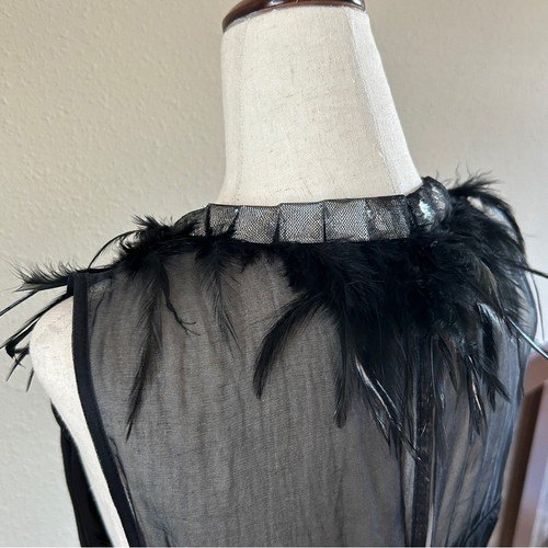 NUE By Shani Feather Neck Shaping/Firming Sheath Dress Black Size 8 NWT - Picture 11 of 15