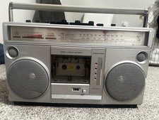 Vintage Montgomery Ward GEN 3995A Boombox Radio 8 Track Cassette Tape Player