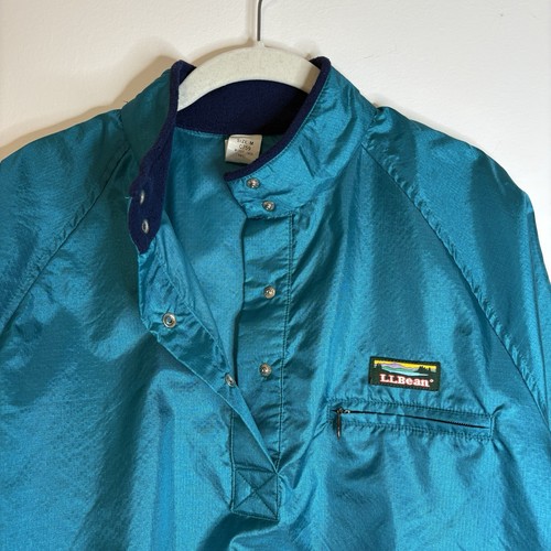 LL. Bean Windbreaker Jacket Vintage 1980s Men’s M Teal Missy Jade Made In USA - Picture 7 of 11