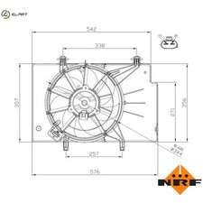 FAN ENGINE COOLING 47957 FOR M1JE/SFJA/SFJB/XMJA/XMJB/P4JA/P4JB/M1JA/M1JC 1.0L