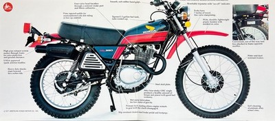 1978 Honda XL-350 4-page glossy brochure/literature NOS XL350 | eBay