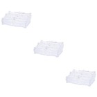 3 Pack Schmuck Aufbewahrungsbox Desktop -Speichergehäuse Schmuckbehälter