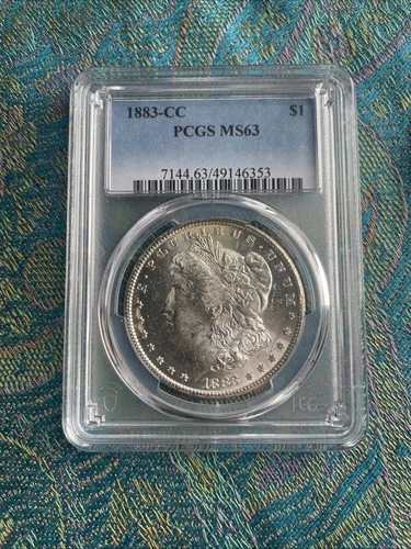 1883-CC Morgan Silver Dollar $1 PCGS MS63