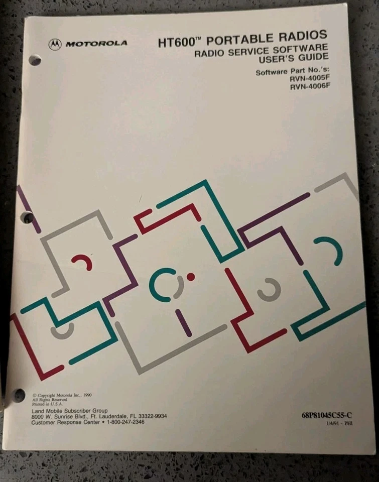3-Lot: MOTOROLLA Radio Software/Programming Guides: HT600; MSF 5000; MaxTrac - Image 2 of 4