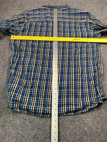 Mountain Khakis Shirt Mens Large Blue Plaid Long Sleeve Button Up Casual - Picture 13 of 15