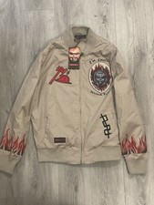 Chucky Freeze Max Diablo Full Zip Jacket Tan Universal Studios New w/ Tags SZ L
