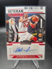 2024-25 Silhouette Basketball Hakeem Olajuwon Contenders Veteran Ticket Auto /25