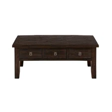 Kona Grove 48" Distressed Solid Wood Rectangle Coffee Table