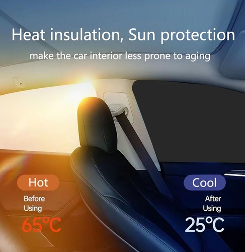 Car Side Window Sun Shades, 4 PCS Window Sunshades Privacy Curtains, 100% Blo... - Picture 5 of 6