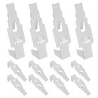  12 Stück Aktenschrank-Regalklemmen, Regalstützen, Metall-Regalklammern für