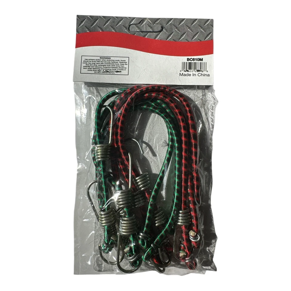 Goliath Industrial 6pc 10" Mini Bungee Cords ~ BC610M - Image 2 of 3