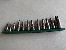 Duralast Security Torx Bit Socket Set 12 Piece 3/8” Driv 50-62